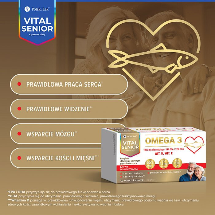 Vital Senior Omega 3 kapsułki, 60 szt.