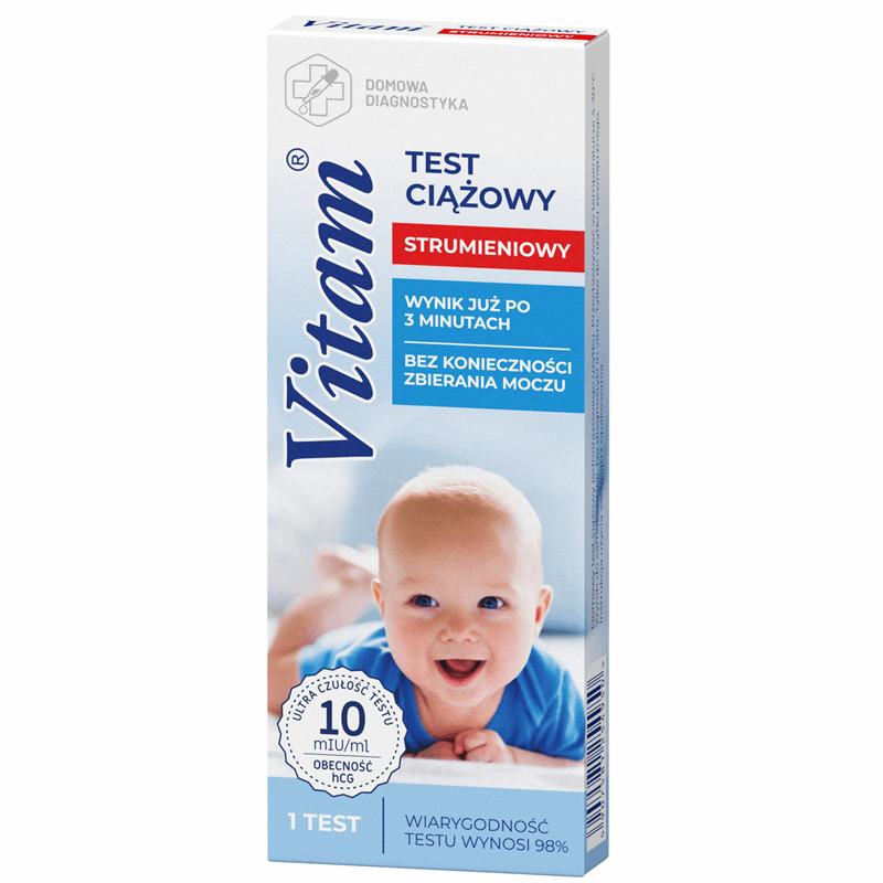 Vitam Test ciążowy strumieniowy, 1 szt.