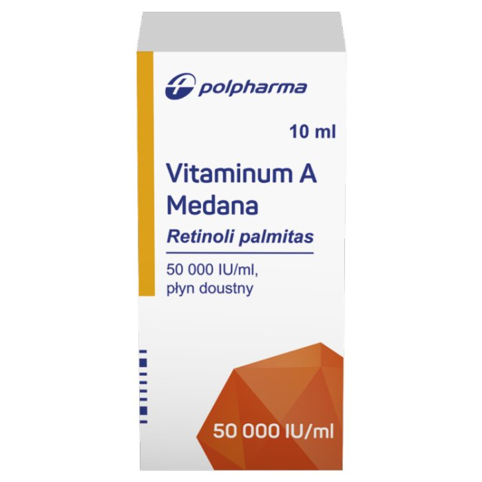 Vitaminum A 50 000 j.m./1 ml Medana płyn doustny krople, 10 ml