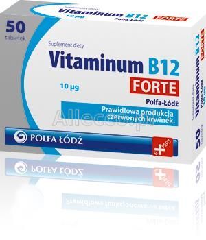 Vitaminum B12 Forte 10 mcg tabletki, 50 szt.