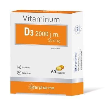 Vitaminum D3 2000 j.m. Strong kapsułki, 60 szt.