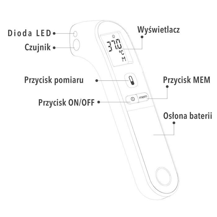 VITAMMY Spot Termometr bezdotykowy 1 szt.