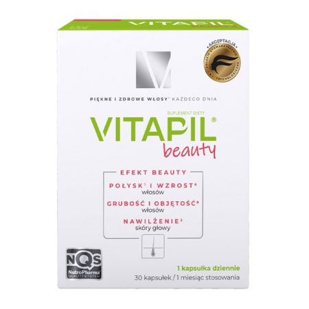 Vitapil Beauty kapsułki na gładkie i lśniące włosy, 30 szt.