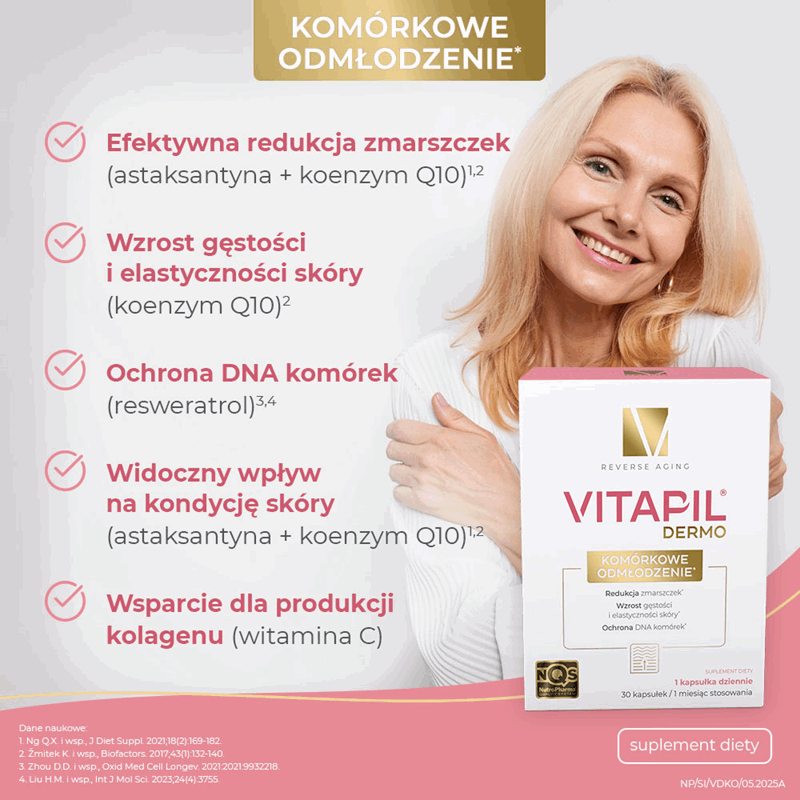 Vitapil Dermo Komórkowe Odmłodzenie kapsułki, 30 szt.