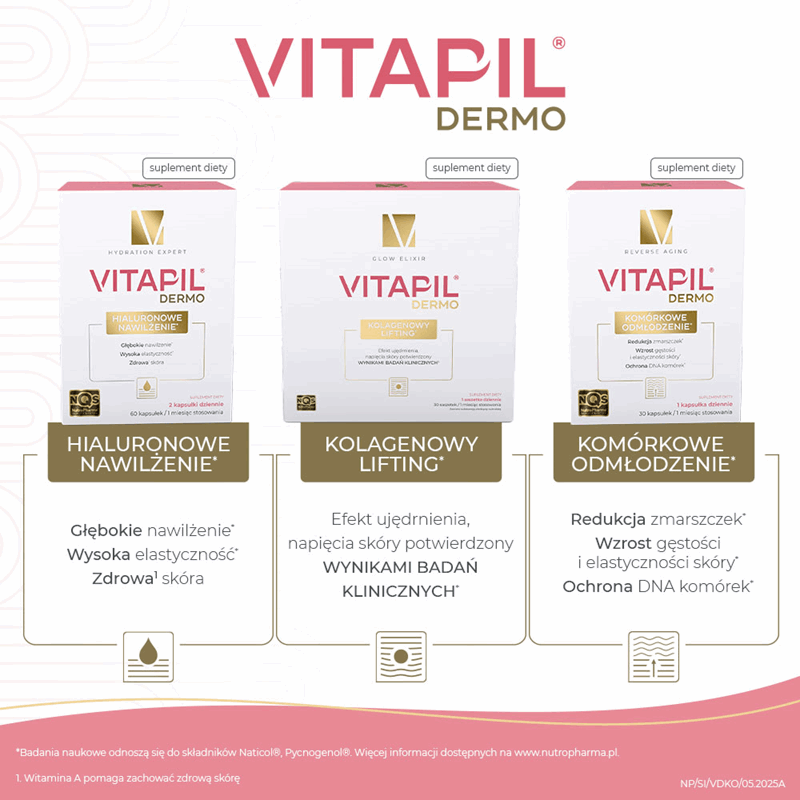 Vitapil Dermo Komórkowe Odmłodzenie kapsułki, 30 szt.
