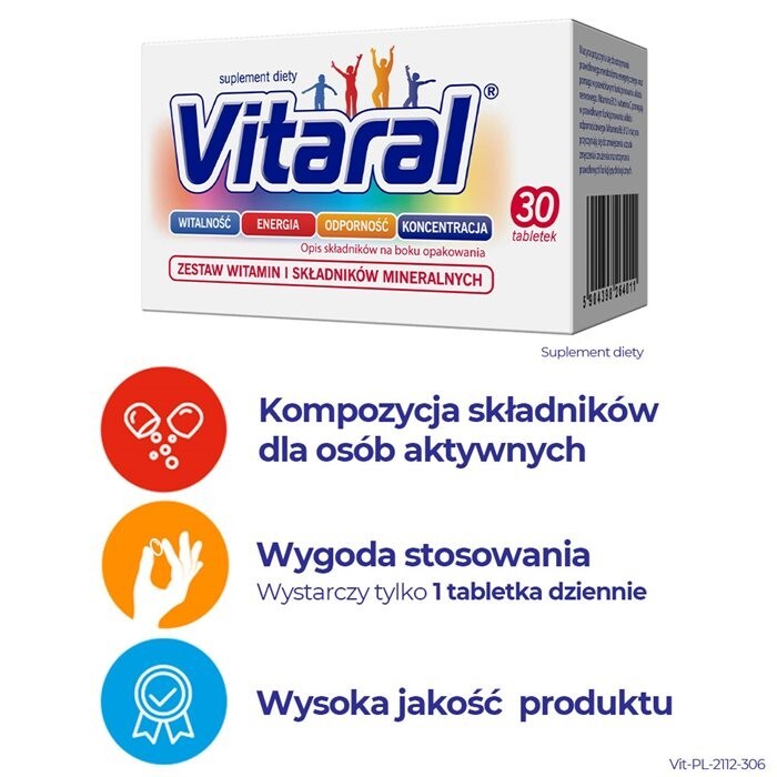 Vitaral tabletki drażowane, 30 szt.