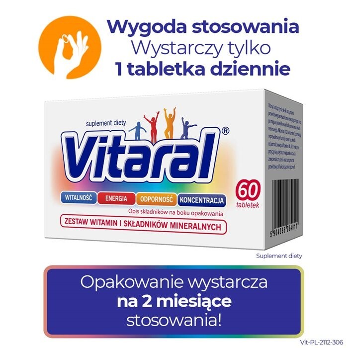 Vitaral drażetki, 60 szt.