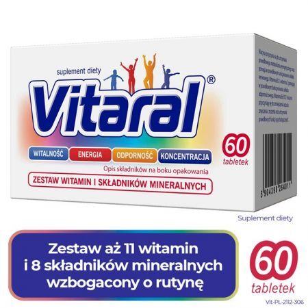 Vitaral 60 tabl.draż.