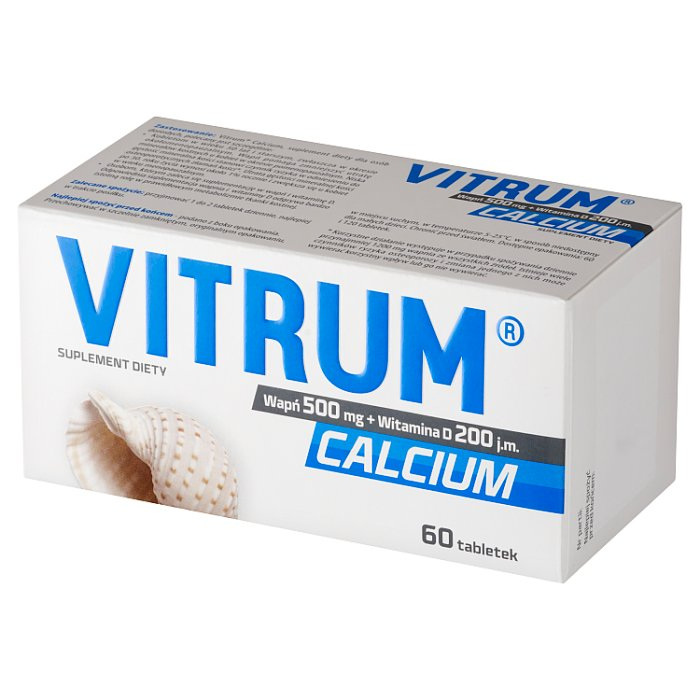 Vitrum Calcium wapń 500 mg + Witamina D 200 j.m. tabletki, 60 szt.