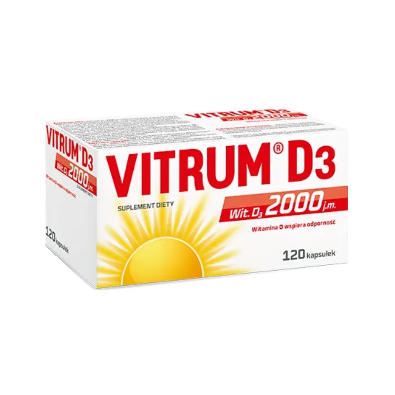 Vitrum D3 2000 kapsułki, 120 szt.
