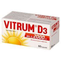 Vitrum D3 2000 kapsułki na niedobory witaminy D, 60 szt.