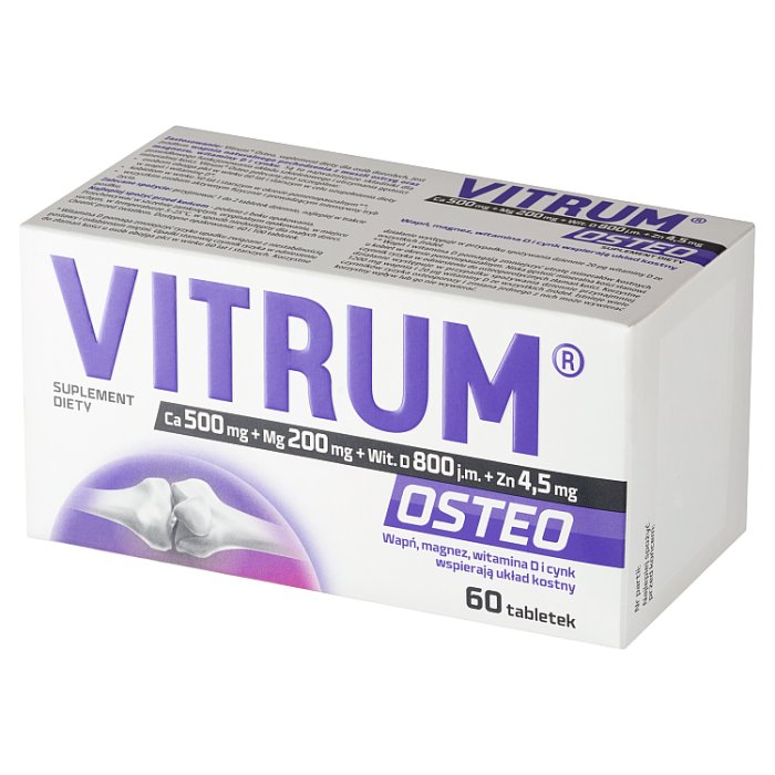 Vitrum Osteo wapń magnez i witamina D3 na zdrowe kości tabletki, 60 szt.