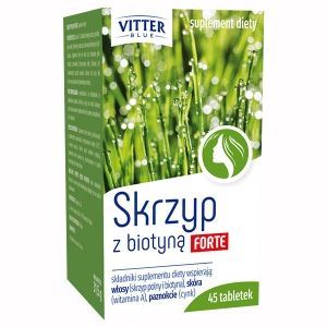 Vitter Blue Skrzyp z biotyną Forte tabletki, 45 szt.