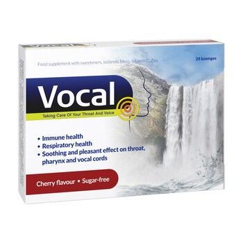 Vocal (smak wiśniowy) 24 pastylki do ssania miękkie