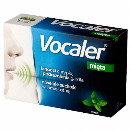 Vocaler mięta 12 pastyl.