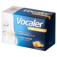 Vocaler miód i cytryna 24 pastyl.