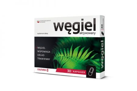 Węgiel aktywny 30 kapsułek