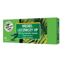 Węgiel leczniczy VP 200 mg 20 kapsułek / Biegunka