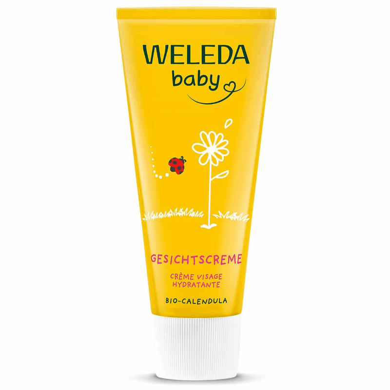 Weleda Baby Calendula Krem do twarzy dla niemowląt z nagietkiem lekarskim, 50 ml