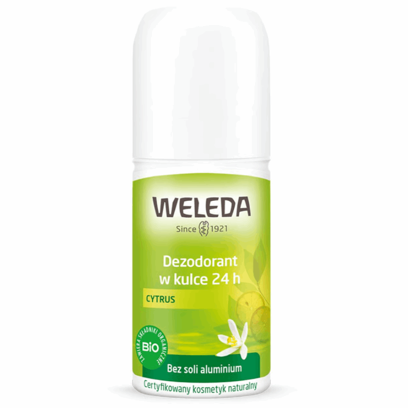 Weleda Dezodorant w kulce 24h cytrusowy, 50 ml