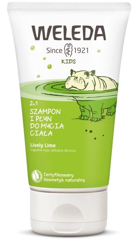 WELEDA KIDS 2w1 Szampon i płyn do mycia ciała Lively Lime