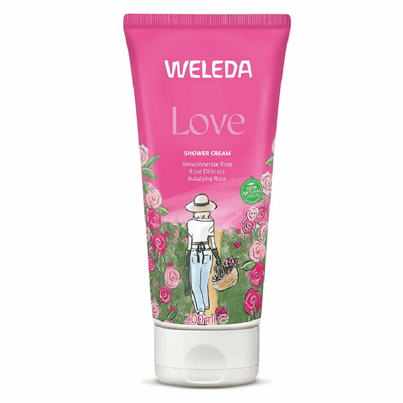 Weleda Love Kremowy płyn pod prysznic z różą, 200 ml