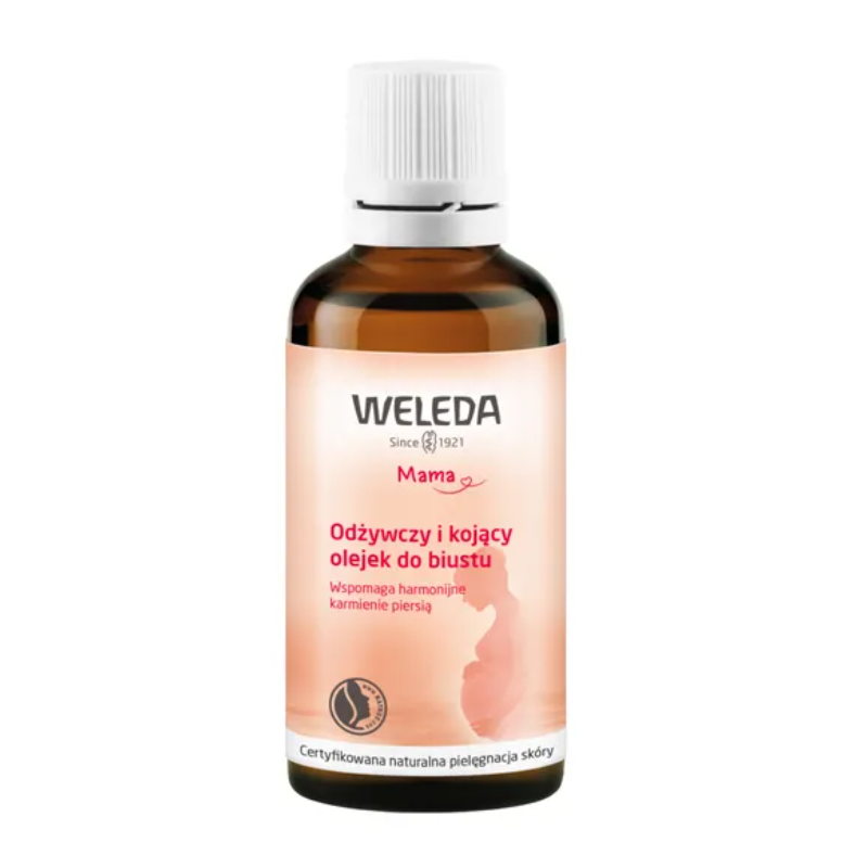 Weleda Mama Odżywczy i kojący olejek do biustu, 50 ml