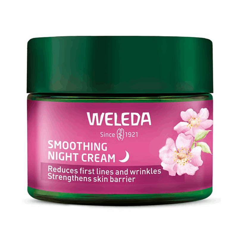 Weleda Wygładzający krem na noc z dziką różą i białą herbatą, 40 ml