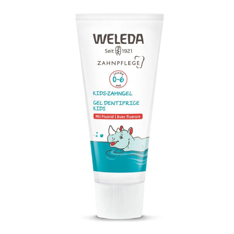 Weleda Żel do mycia zębów z fluorem dla dzieci 0-6 lat, 50 ml
