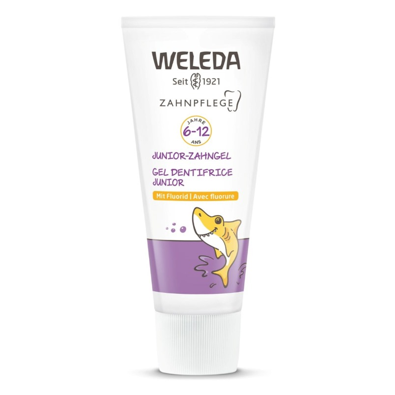 Weleda Żel do mycia zębów z fluorem dla dzieci 6-12 lat, 50 ml