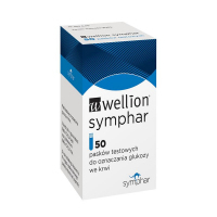 Wellion Symphar paski testowe do oznaczania glukozy we krwi, 50 szt.