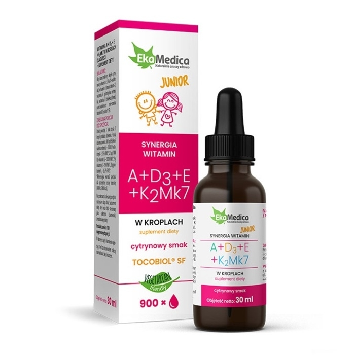 Witamina A+D3+E+K2Mk7 Junior krople 30 ml