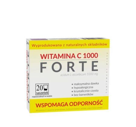 Witamina C 1000 Forte 20 saszetek z proszkiem do sporządzenia roztworu