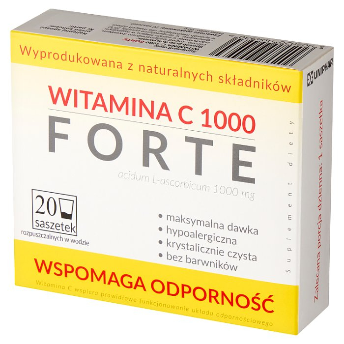 Witamina C 1000 Forte 20 saszetek z proszkiem do sporządzenia roztworu