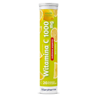 Witamina C 1000 mg tabletki musujące o smaku cytrynowym, 20 szt.