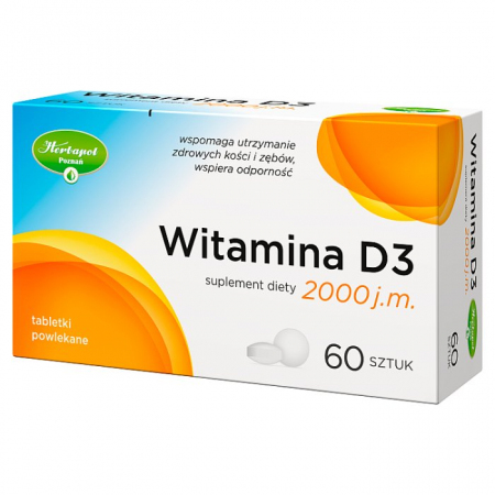 Witamina D3 2000 j.m. 60 tabletek powlekanych