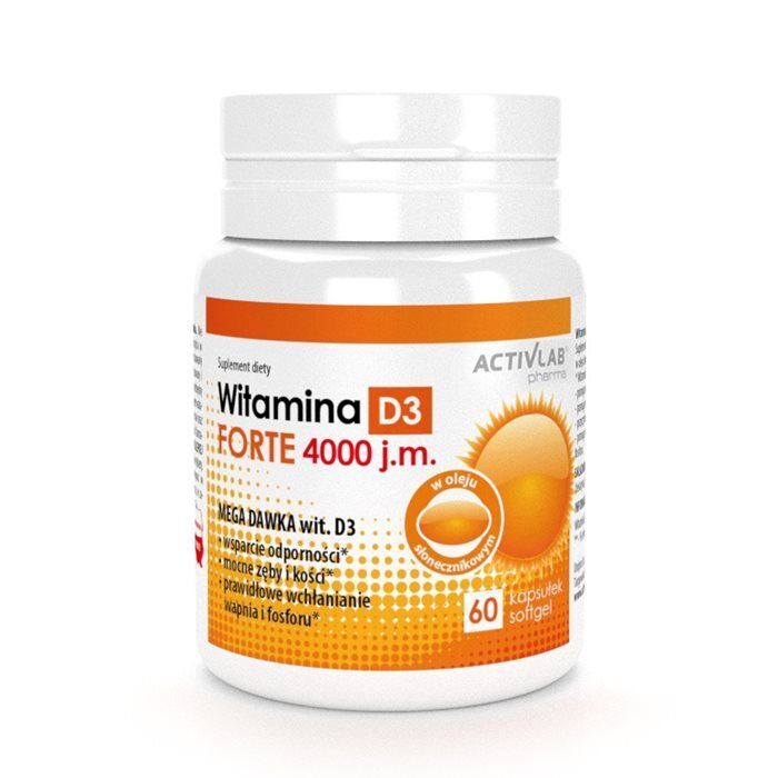 Witamina D3 Forte 4000 j.m. 60 kapsułek