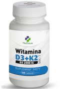 Witamina D3 + K2 MK-7 tabletki, 120 szt.