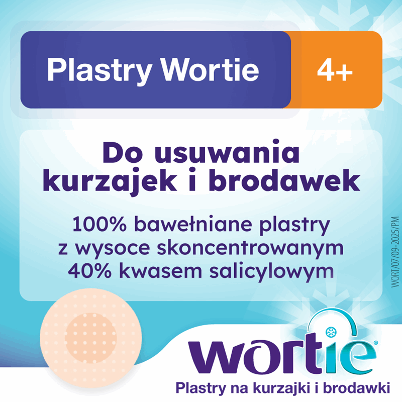 Wortie Plastry do usuwania brodawek i kurzajek 15 szt.