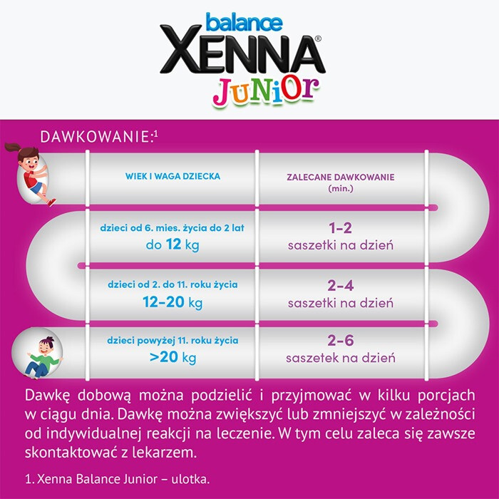 Xenna Balance Junior 14 saszetek z proszkiem