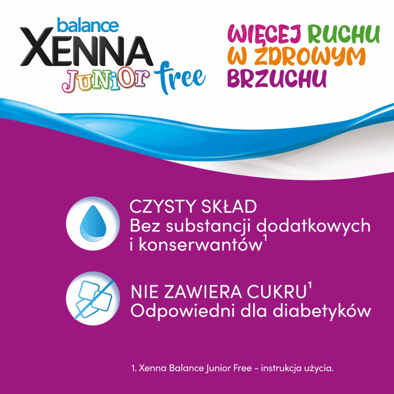 Xenna Balance Junior Free saszetki na zaparcia, 30 szt.