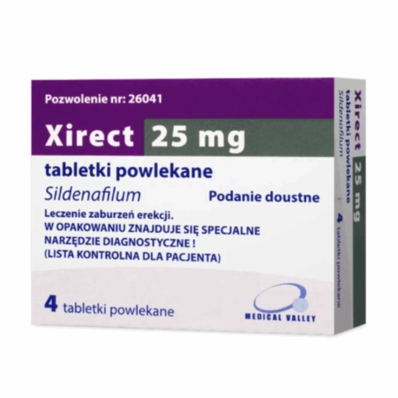 Xirect 25 mg tabletki powlekane, 4 szt.