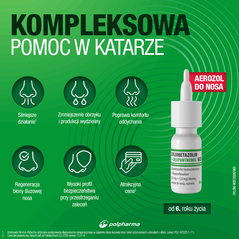 Xylometazolin + Dexpanthenol WZF aerozol do nosa, 10 ml