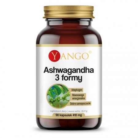 YANGO Ashwagandha 3 formy 90 kapsułek