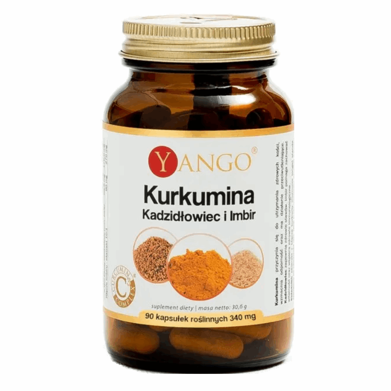 Yango Kurkumina Kadzidłowiec i Imbir kapsułki, 90 szt.