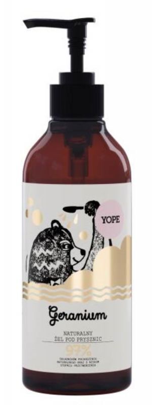 YOPE Geranium żel pod prysznic, 400 ml