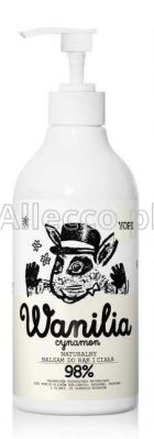 YOPE WANILIA i Cynamon Naturalny nawilżający balsam do rąk i ciała 300 ml