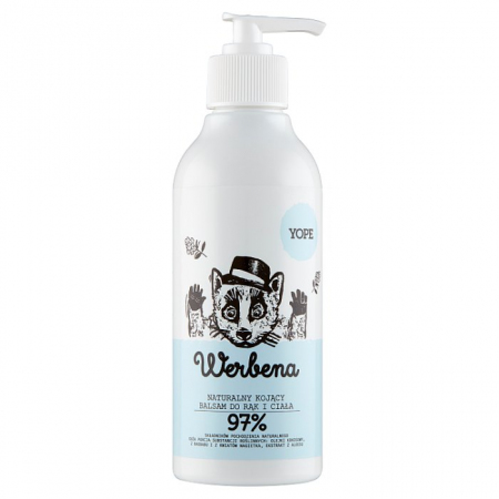 YOPE WERBENA Naturalny kojący balsam do rąk i ciała 300 ml
