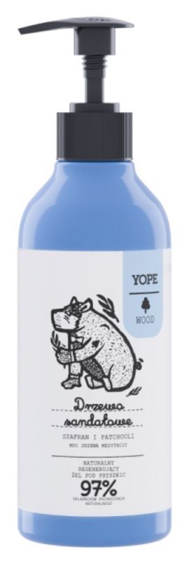 Yope Wood żel pod prysznic, drzewo sandałowe, 400 ml