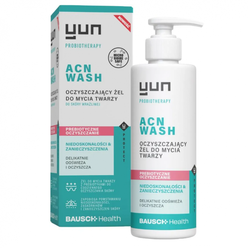 Yun ACN Wash Żel oczyszczający do mycia twarzy prebiotyczny, 150 ml